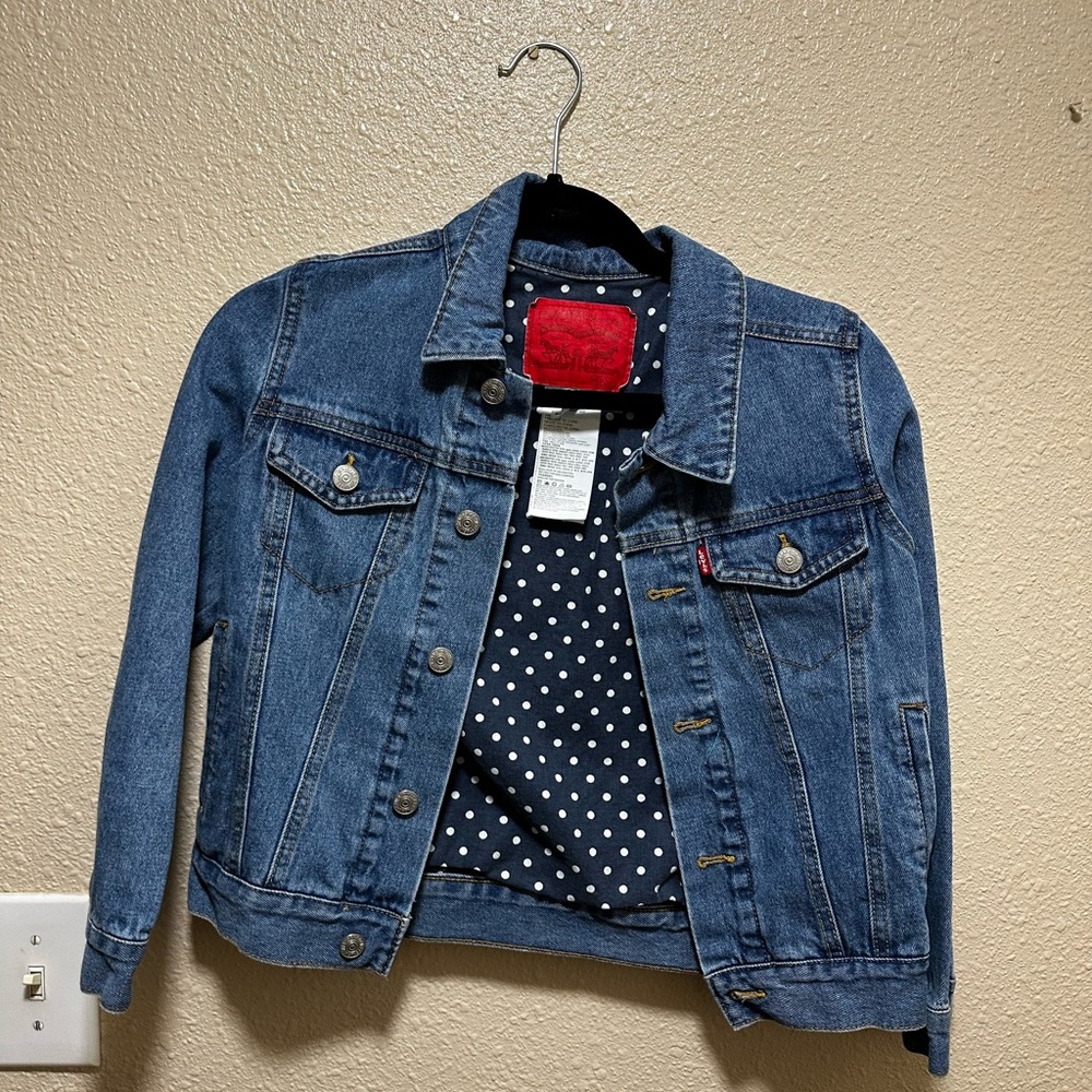LEVI GIRLS JEAN JACKET SMALL